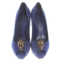 Alexander McQueen Peep-toes in royal blue