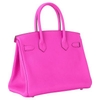 Hermès Birkin Bag 30 in Pelle in Rosa