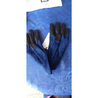 Gucci Handschuhe aus Wildleder in Blau