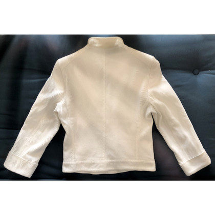 Ann Demeulemeester Jacke/Mantel aus Baumwolle in Weiß