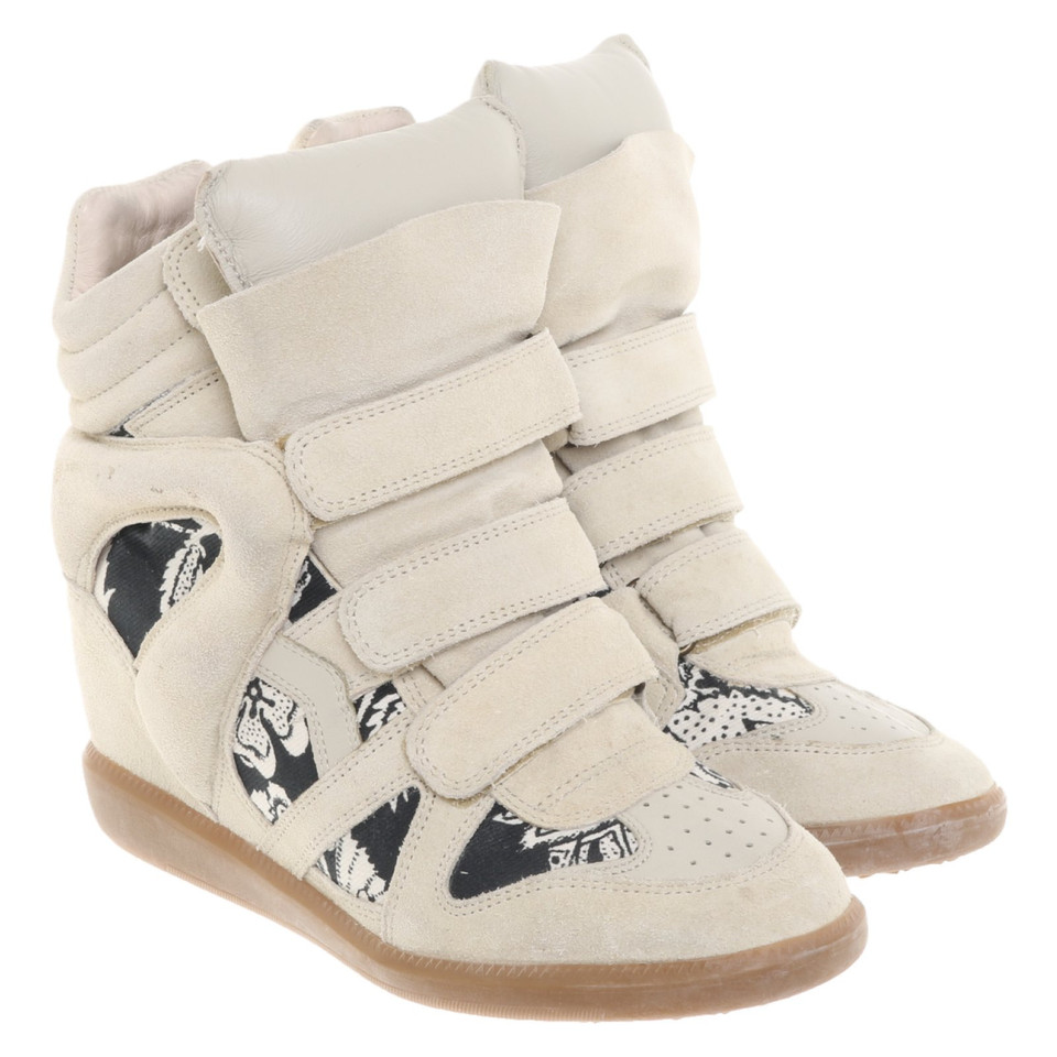 Isabel Marant Zeppe in pelle scamosciata color beige