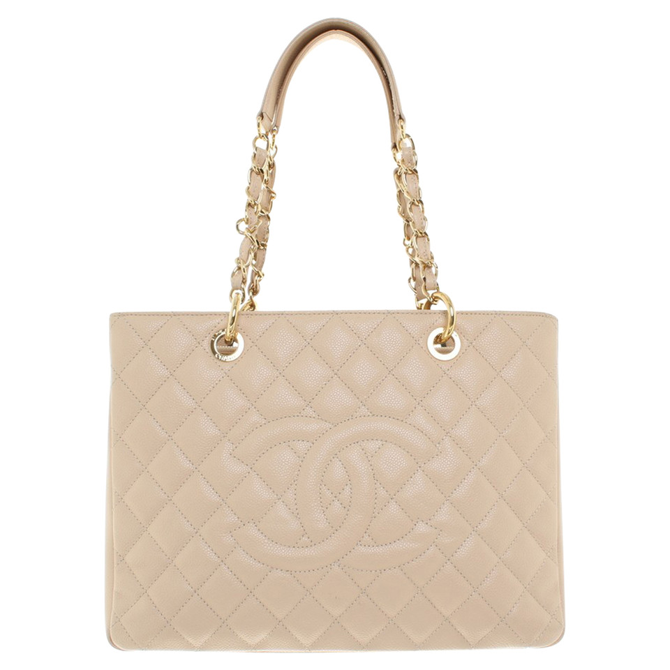 Chanel "Grand Shopping Tote" in cream