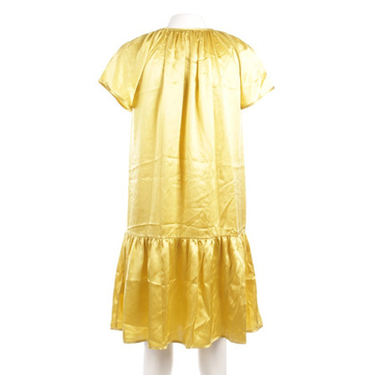 John Galliano Kleid aus Seide in Gelb