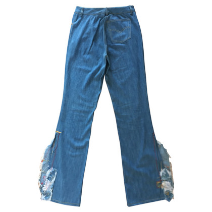 John Galliano Trousers in cotton with embroidery 40 FR