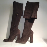 Halston Boots Suede in Brown