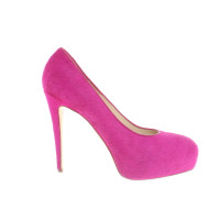 Brian Atwood Décolleté/Spuntate in Pelliccia in Rosa