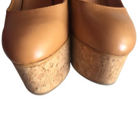 Sergio Rossi Wedges Leather in Brown