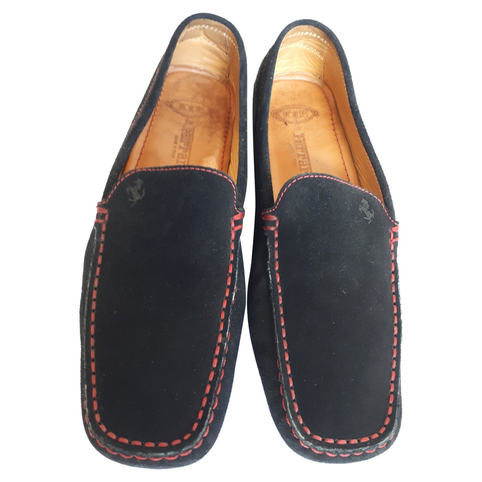 Tod's Chaussons/Ballerines en Daim en Noir