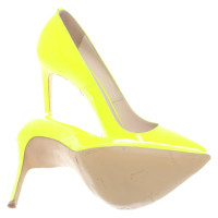 Gianmarco Lorenzi Pumps/Peeptoes Lakleer in Geel