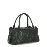 Chanel Timeless CC Bowler Bag aus Leder in Schwarz