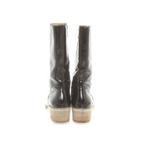Vic Matie Boots Patent leather in Black