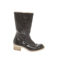 Vic Matie Boots Patent leather in Black