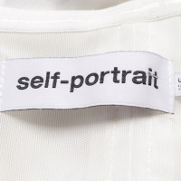 Self Portrait Robe en Blanc