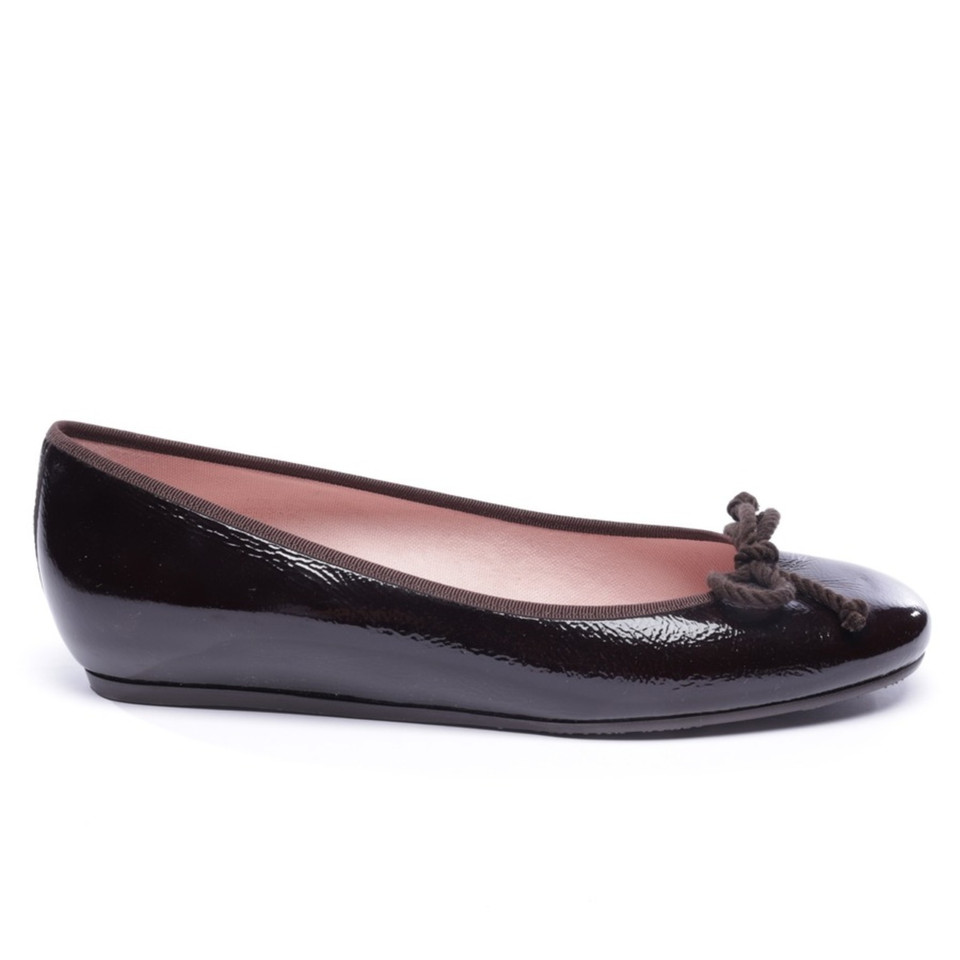 Pretty Ballerinas Pumps/Peeptoes aus Leder in Braun