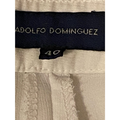 Adolfo Dominguez Paio di Pantaloni in Bianco