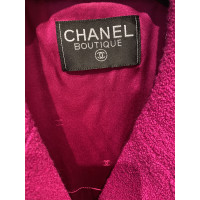 Chanel Jas/Mantel Wol in Fuchsia