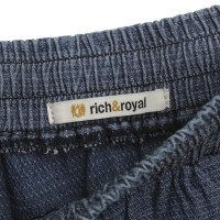 Rich & Royal Pantaloni della tuta con applicazioni di pietre dure