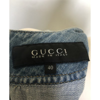 Gucci Kleid aus Baumwolle in Blau