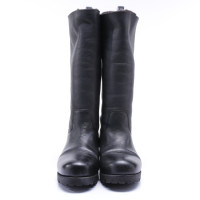 Shabbies Amsterdam Boots Leather in Black