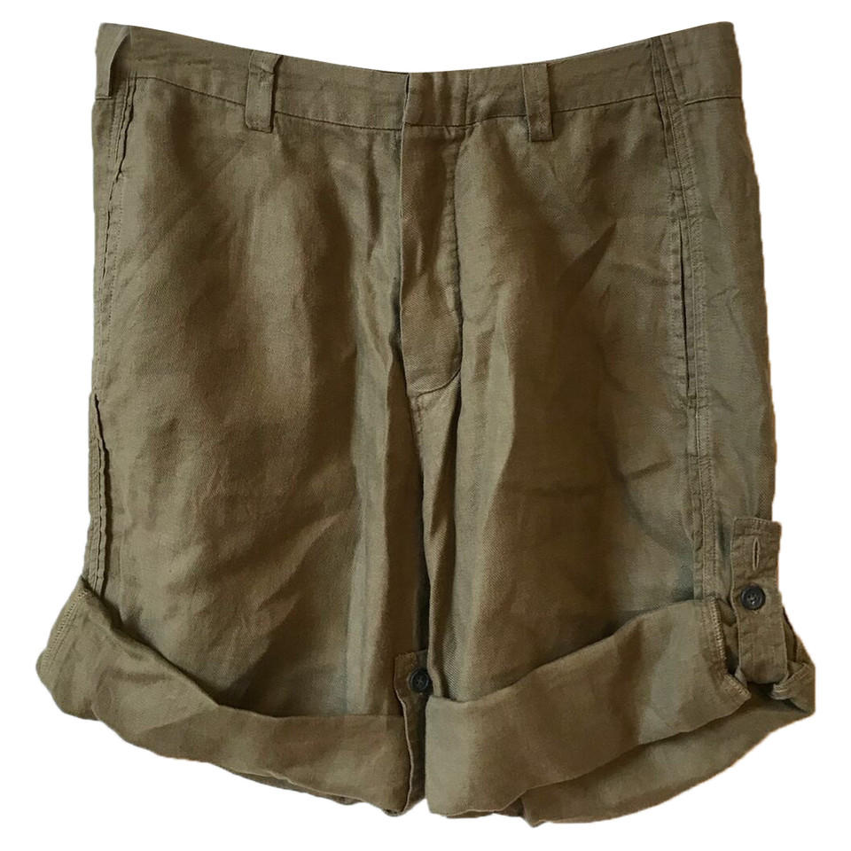 Balenciaga Shorts Linen in Khaki