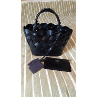 Prada Tress Bag Leather in Black