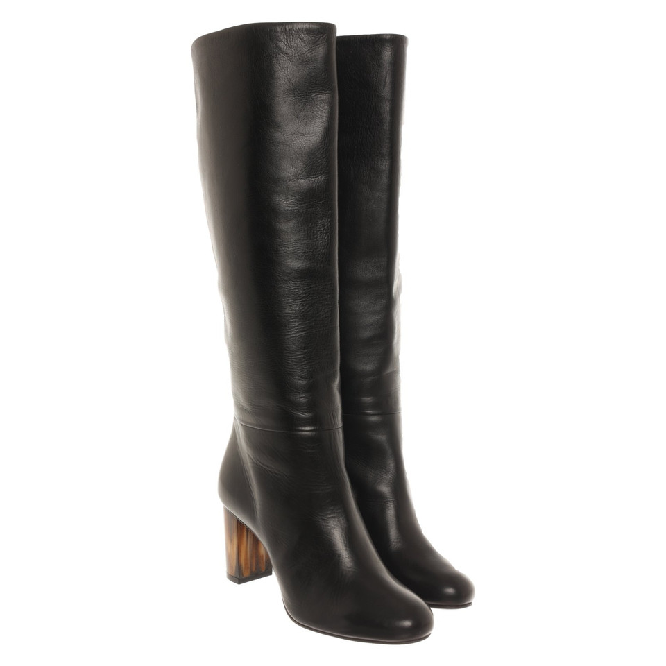 Deimille Boots Leather in Black