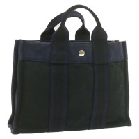 Hermès Fourre Tout Bag Katoen in Blauw