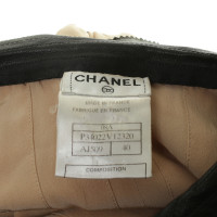 Chanel Vestito beige con dettagli in pelle
