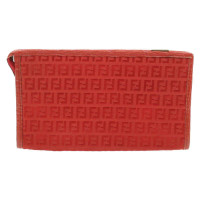 Fendi Pochette in Tela in Rosso