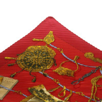 Hermès Echarpe/Foulard en Soie en Rouge