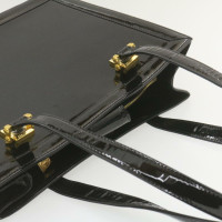 Versace Tote bag Lakleer in Zwart