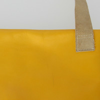Sonia Rykiel Umhängetasche aus Leder in Gelb