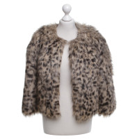 Michael Kors Web fur jacket with animal print