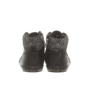 Dolce & Gabbana Sneakers aus Leder in Schwarz