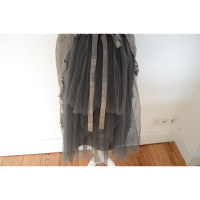 Alberta Ferretti Kleid aus Seide in Silbern