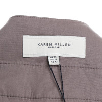 Karen Millen Pantalon en soie gris-brun