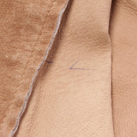 Drykorn Jacke/Mantel aus Leder in Beige