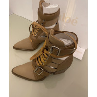 Chloé Ankle boots Leather in Beige
