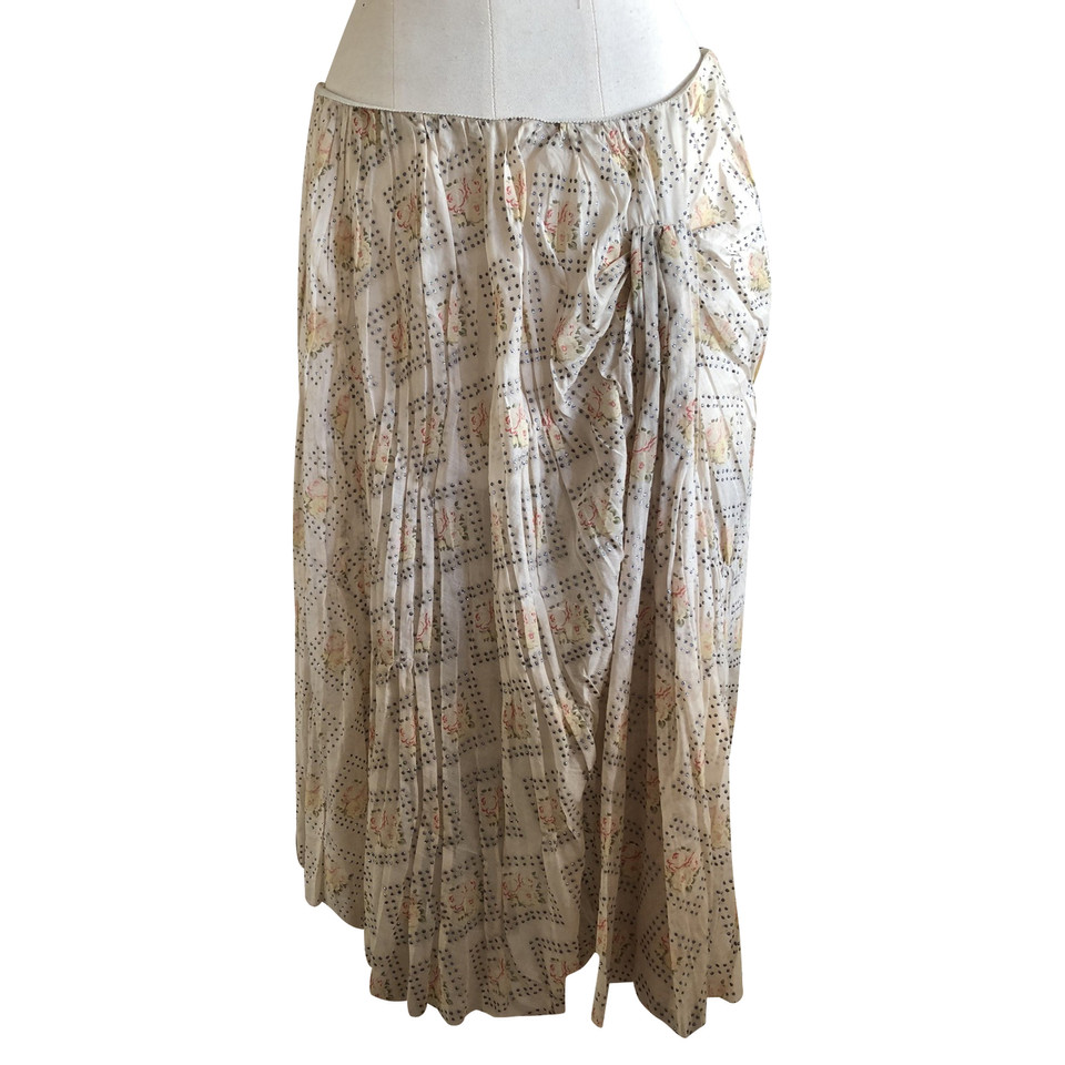Miu Miu Skirt Cotton in Beige