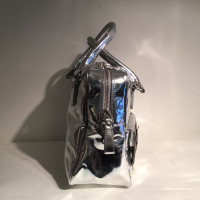 Etro Handbag Patent leather in Silvery