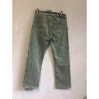 Armani Jeans Paire de Pantalon en Coton en Kaki