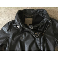 Muubaa Jacke/Mantel aus Leder in Schwarz