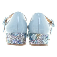 Christian Louboutin Pumps/Peeptoes aus Lackleder in Blau