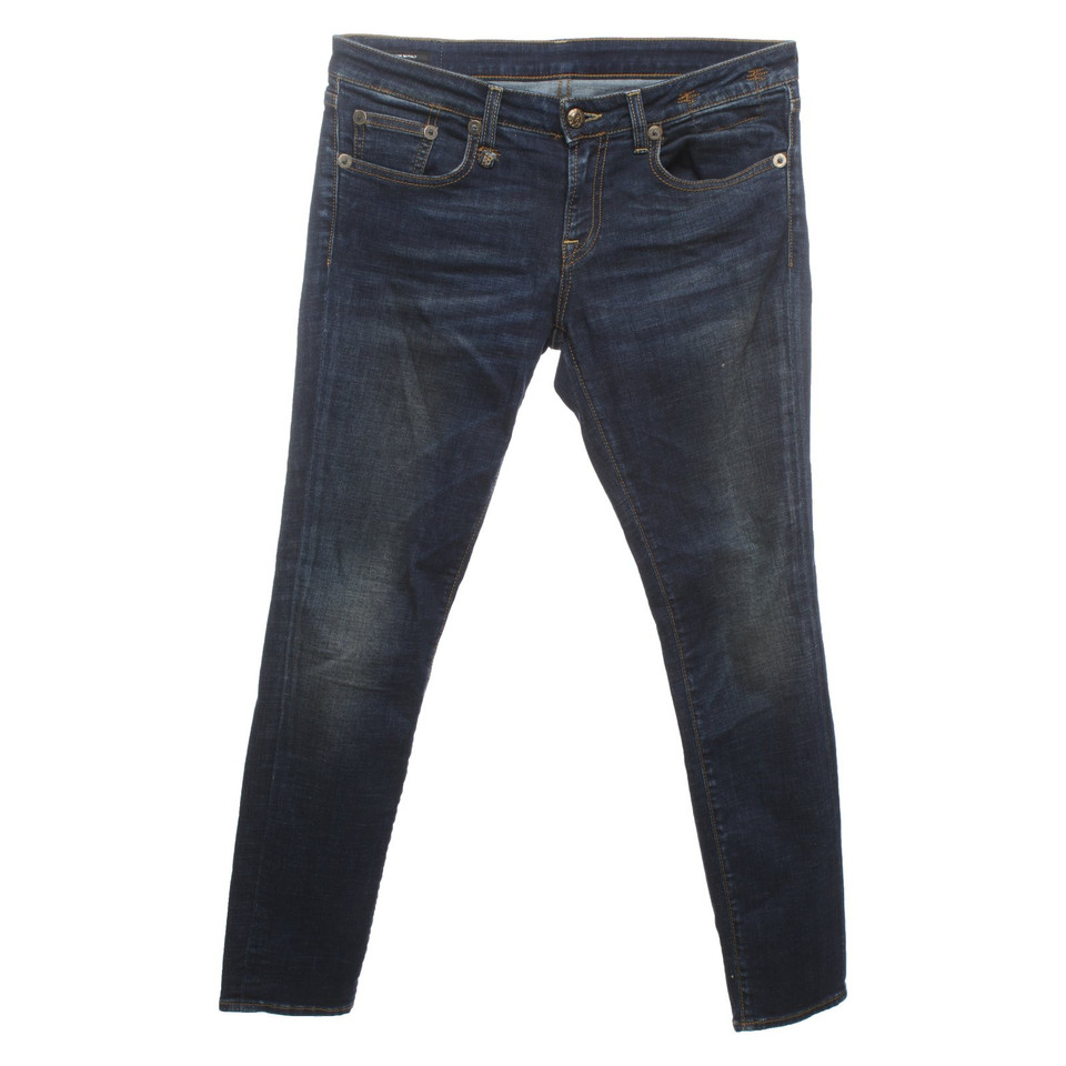 R 13 Jeans in Cotone in Blu
