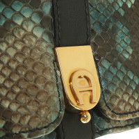 Aigner Handtasche aus Pythonleder