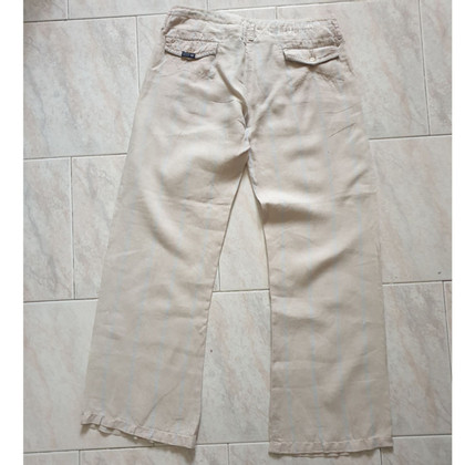 Armani Jeans Hose aus Leinen in Beige