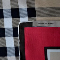 Burberry Foulard en soie avec motif à carreaux