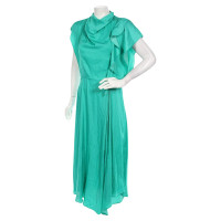 Topshop Kleid aus Viskose in Grün