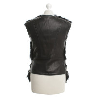 Rika Leather vest in black