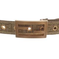 Fendi Gold colored leather belt
